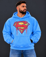 Rogue Forge Superman Graffiti Oversized Hoodie