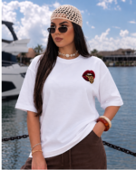 Wild Bull Wild Tongue Oversized T-Shirt – White - Image 2