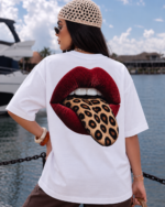 Wild Bull Wild Tongue Oversized T-Shirt – White