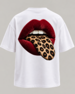 Wild Bull Wild Tongue Oversized T-Shirt – White - Image 3