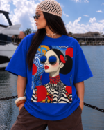 ROYAL POP ART OVERSIZED T-SHIRT
