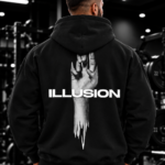 Illusion Shadow Oversized Hoodie