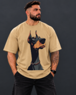 Doberman Graphic Oversized T-Shirt
