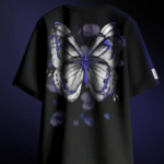 Butterfly Skeleton Graphic Casual T-Shirt