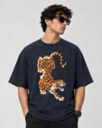Tiger Graphic Casual T-Shirt - Image 4