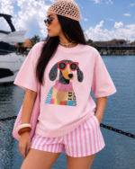 Pink Paws Club Oversized T-Shirt - Image 2