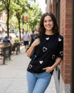 HEARTS OVERSIZED T-SHIRT - Image 2