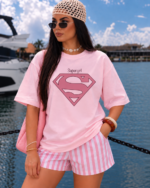 Supergirl Power Oversized T-Shirt