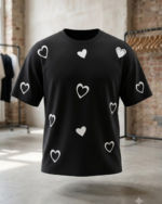 HEARTS OVERSIZED T-SHIRT
