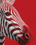 Zebra Oversized Tee — Red - Image 2