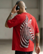 Zebra Oversized Tee — Red - Image 5
