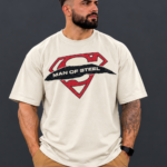 Man of Steel Oversized Graphic T-Shirt