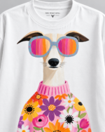 Wild Pup Floral Oversized T-Shirt - Image 2